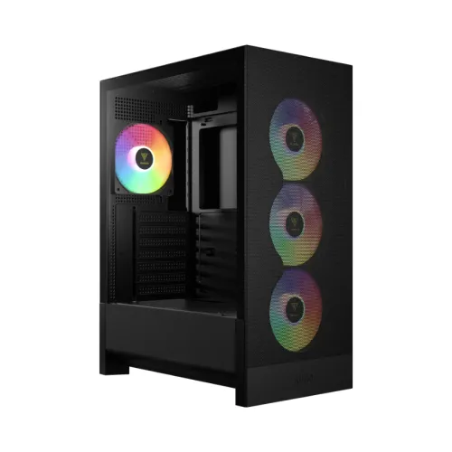 Case GAMDIAS AURA GC15 ARGB Black | Mid Tower | Kính Cường Lực | RGB